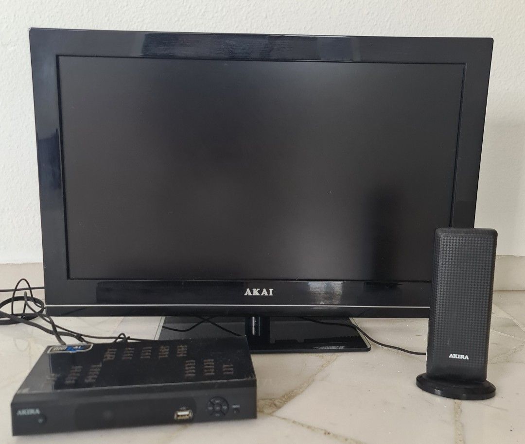 Akai Television set with Akira Digital TV Box For Sale, TV & Home Appliances, TV & Entertainment