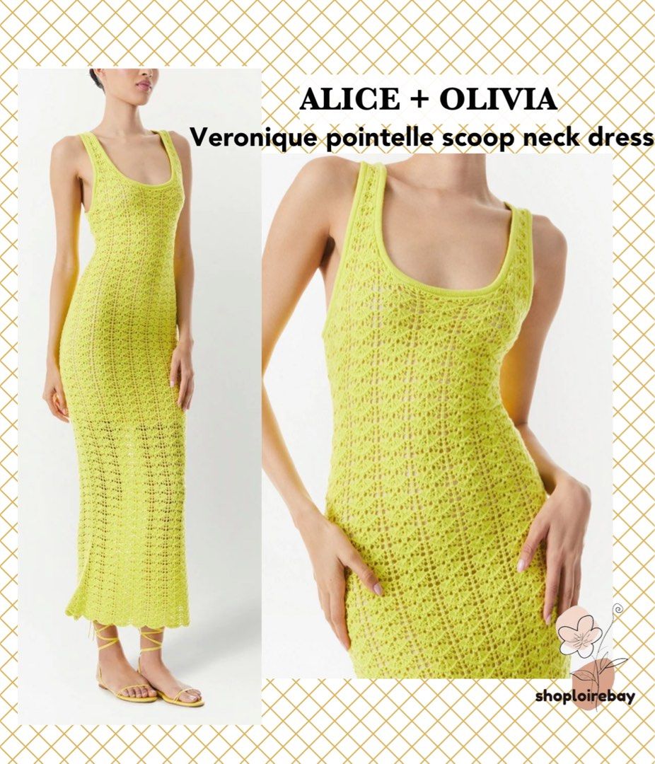 Alice and olivia yellow dress on sale