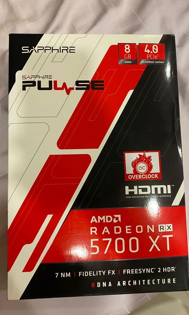 AMD Radeon RX 5700 XT Sapphire Pulse, Computers & Tech, Parts ...