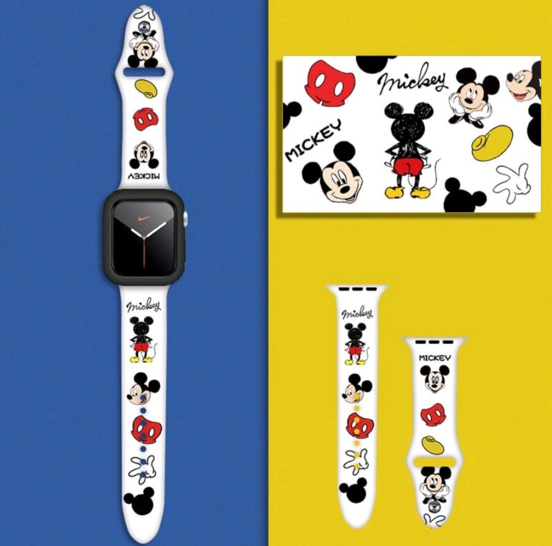Apple Watch Series 2 3 4 5 6 7 8 SE Ultra 38mm 40mm 41mm 42mm 44mm 45mm 49mm Unisex Cartoon Silicone Loop Strap