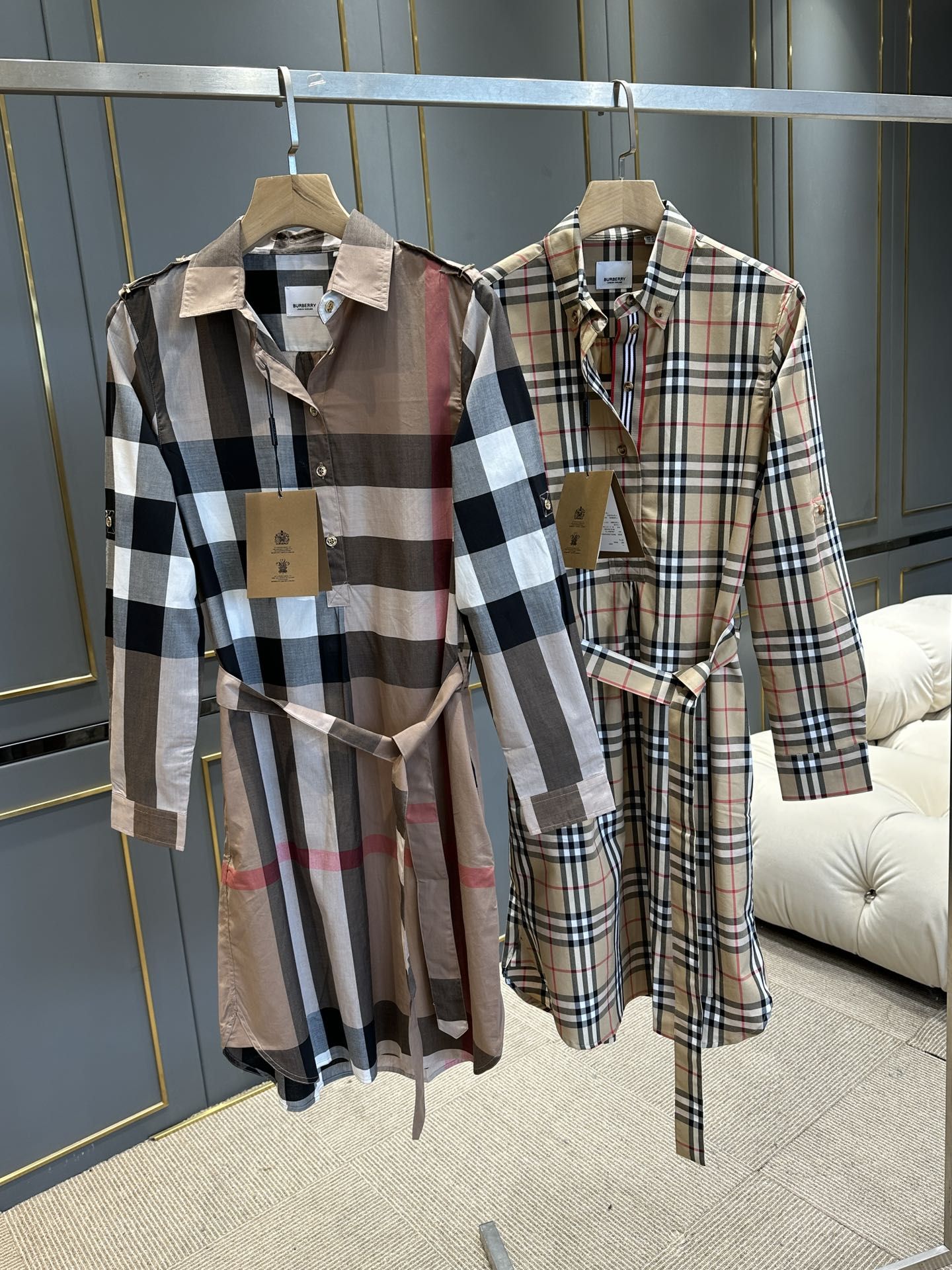 Plaid best sale burberry dress