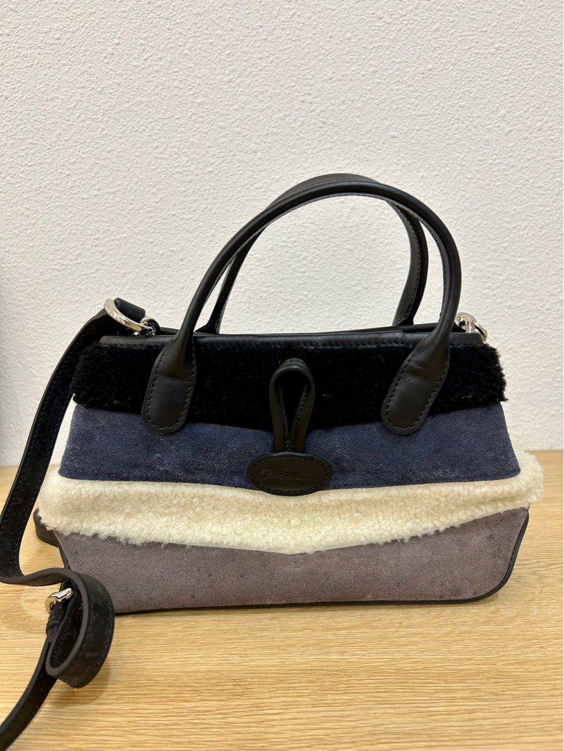 Longchamp hot sale fur bag