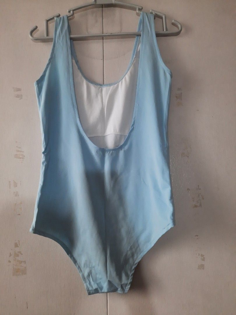 Baby Blue One Piece Swimsuit/Bodysuit, Women's Fashion, Swimwear