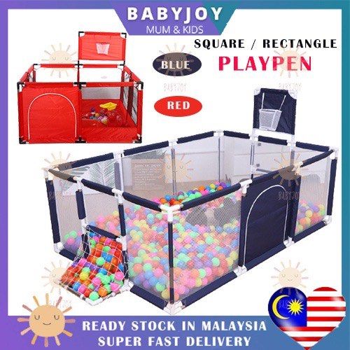 Square outlet baby playpen