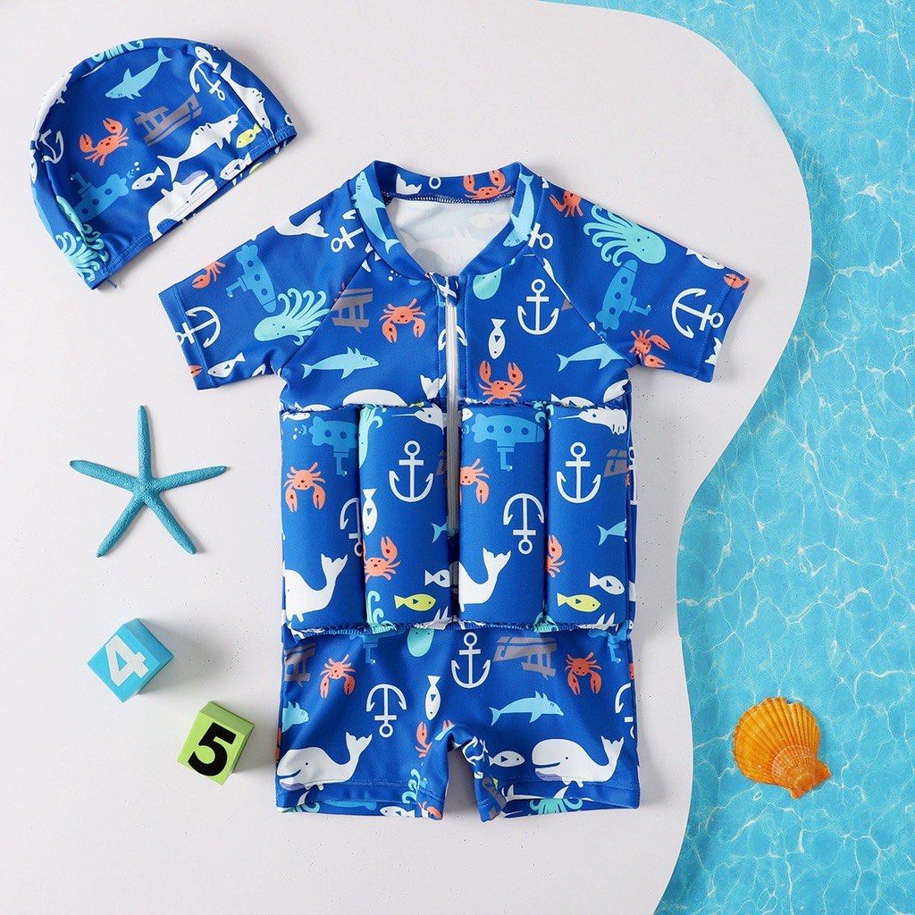 Child's swimming costume with floats hotsell