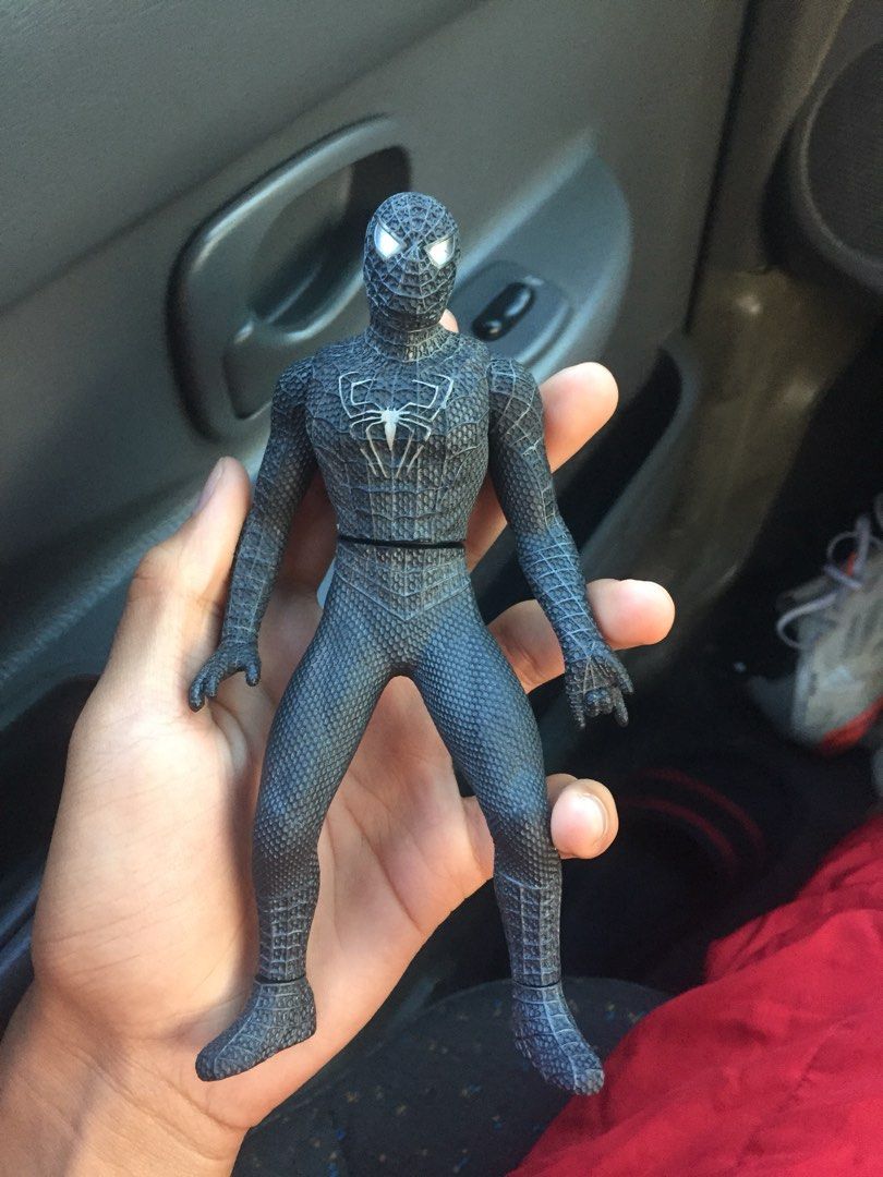 Bandai 2007 black spiderman suit not marvel legends not mcfarlane, Hobbies  & Toys, Toys & Games on Carousell