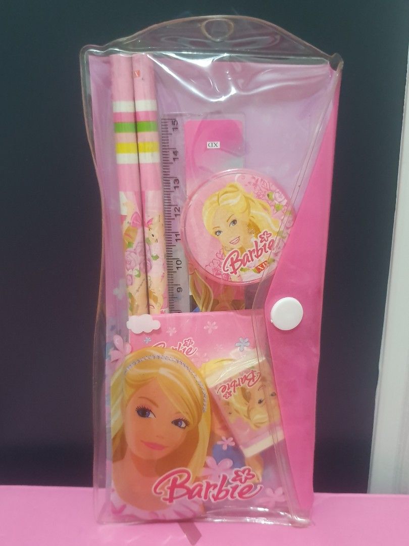 Barbie Stationery Set, Buku & Alat Tulis, Alat Tulis di Carousell