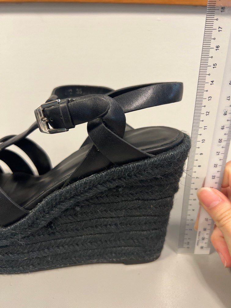 All black discount wedge espadrilles