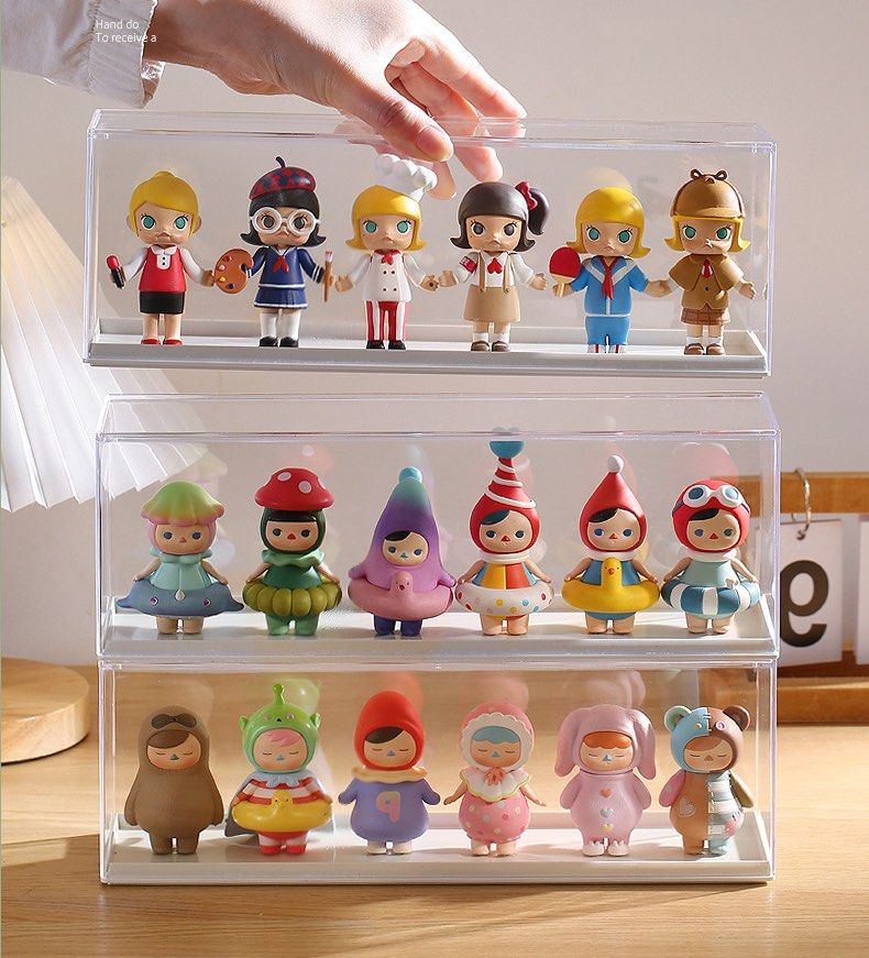 Blind Box Popmart Figurines Display Rack with Adhesive Stickers ...