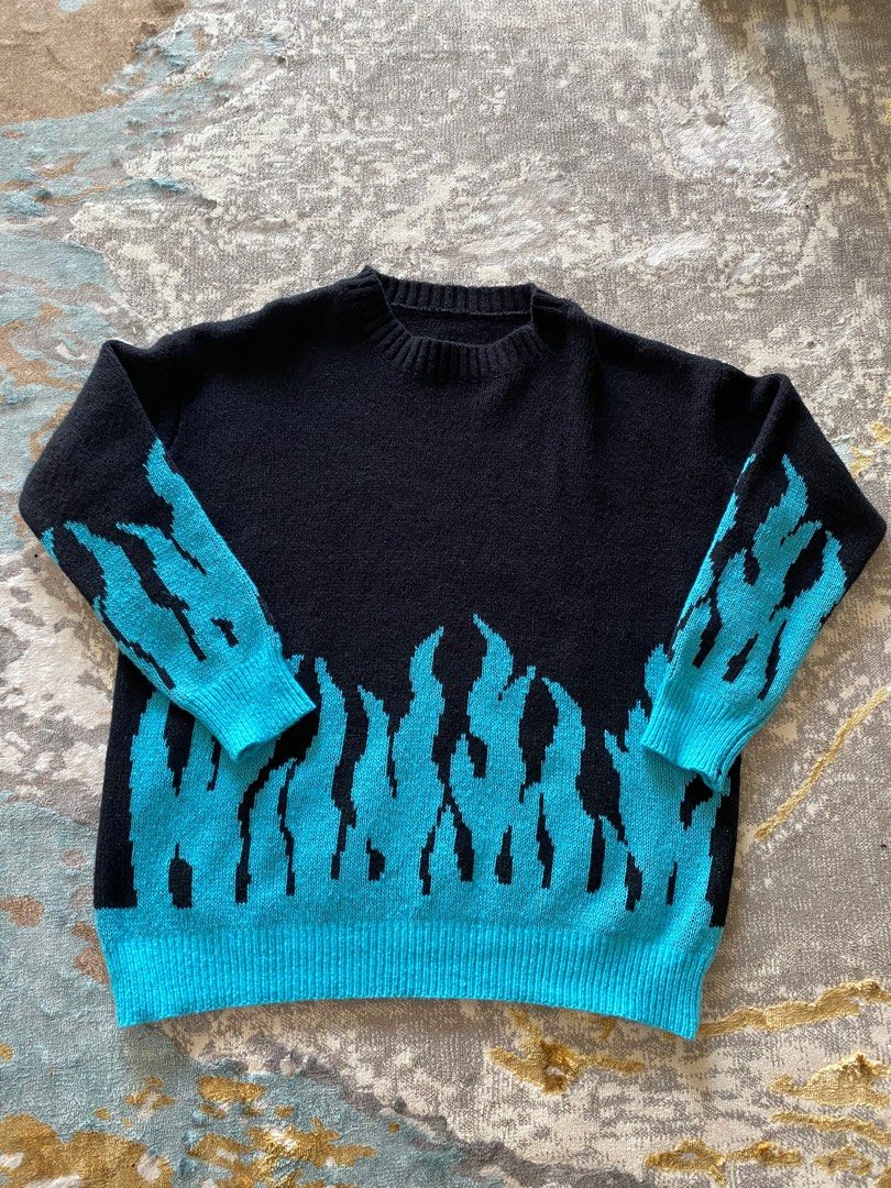 Blue flame sweatshirt new arrivals