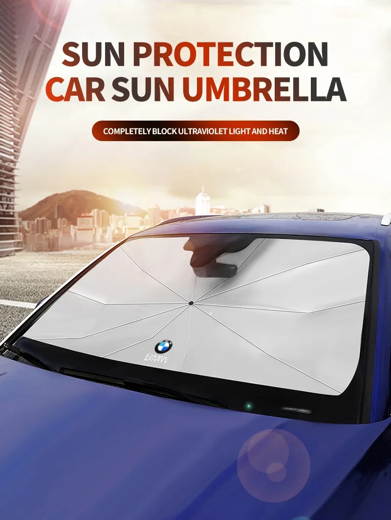 Car Windshield Sun Shade Umbrella 360 Rotation Foldable Front Windscreen Sun  Shade Protector Universal Windshield Sunshade Umbrella Block Cover For C