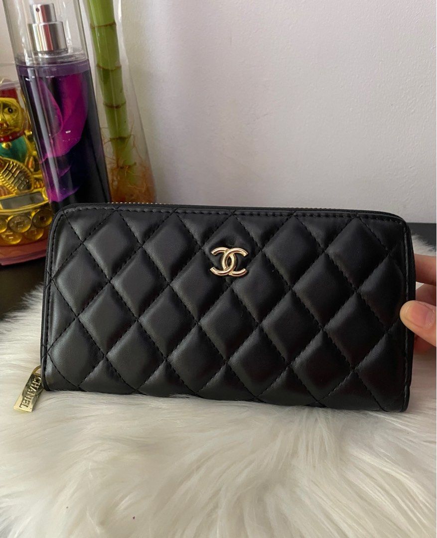 Chanel zipper wallet clearance