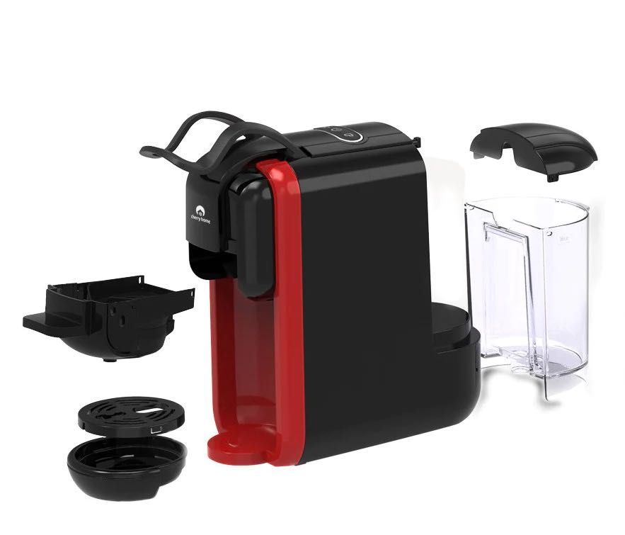Cherry Coffee Maker Deluxe (Category: Coffee Machines & Makers) located in Pasay City. Submitted by kkalien (Listing ID 1223499238, Image 3). Description: Cherry Coffee Maker Deluxe Main Features: Multi-pod 4-in-1 N Capsule DG Capsule Coffee Powder K-Cup Easy-to-use 0.6L Water Tank Capacity Energy Saving Feature Easy drip tray maintenance 2 Modes Espresso (small cup) Lungo (big cup) Product Specifications: Size: 270 x 110 x 250 mm Weight: 2.5kg P