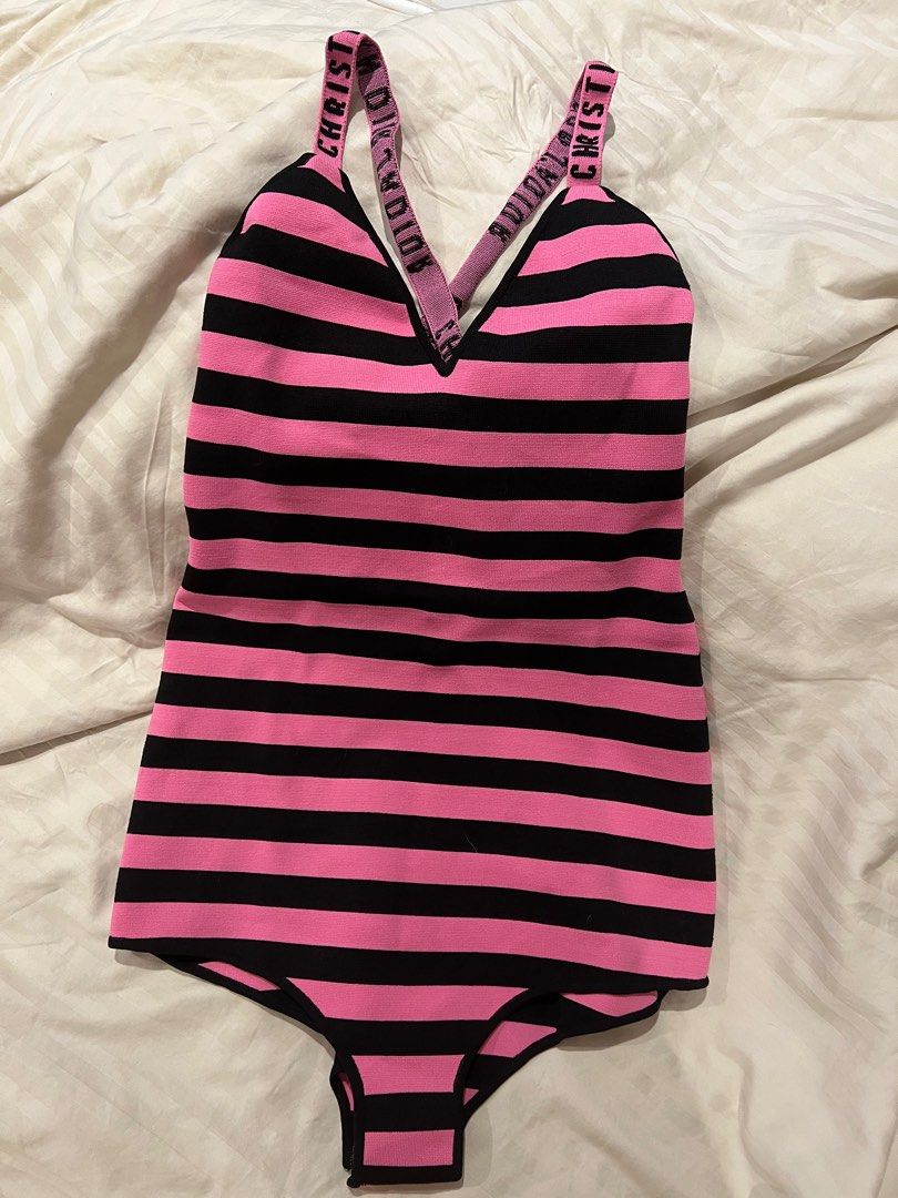 Christian Dior 2018 collection striped bodysuit