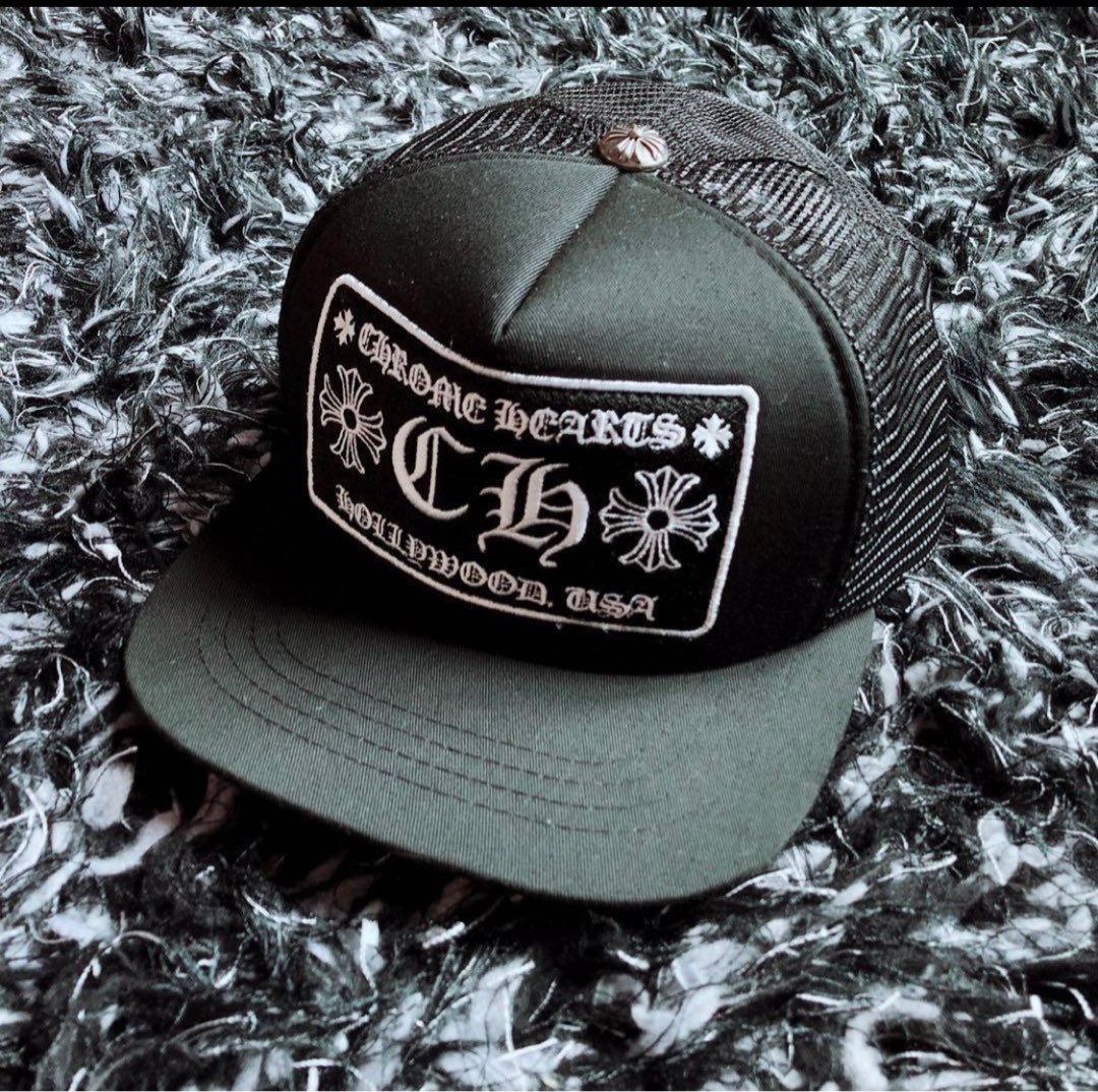 Chrome hearts cap black (sf only), 男裝, 手錶及配件, 棒球帽、帽