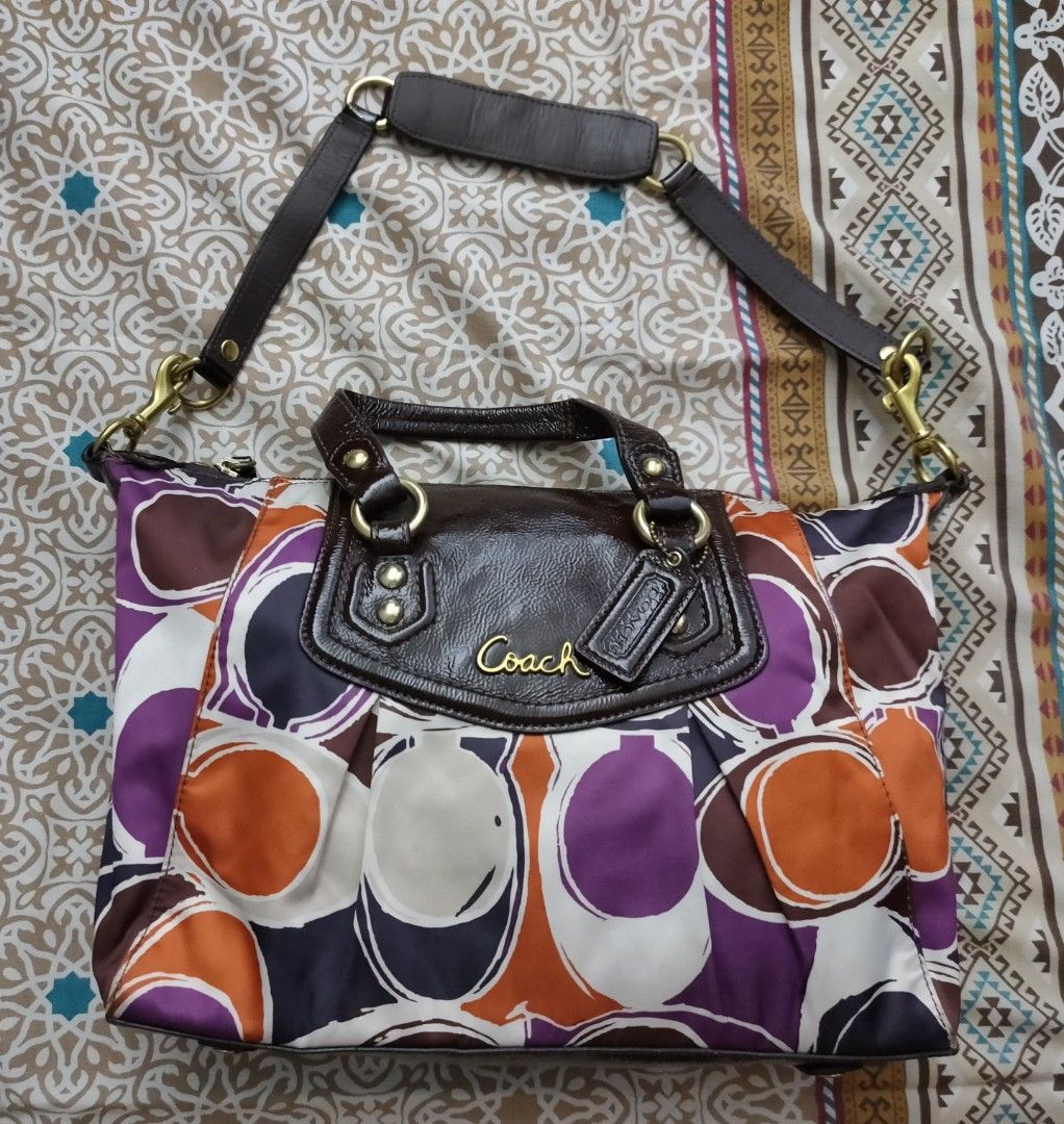 Coach bag with scarf outlet