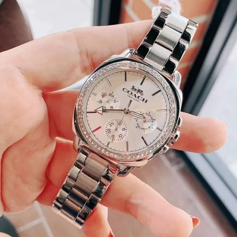 Coach Diamond Mini Boyfriend Stainless Steel Women s Watch Women