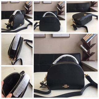 NEW💃Coach Mini Sierra Satchel  Leather satchel handbags, Black coach  purses, Leather shoulder purse