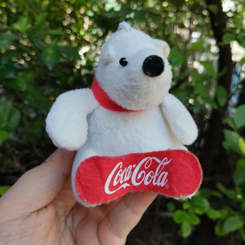 COCACOLA Polar bear plush on Carousell