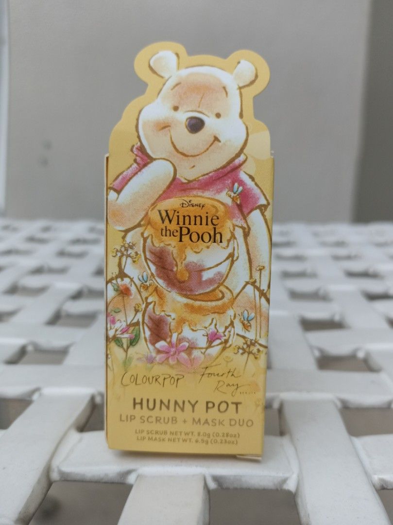 ColourPop Winnie Pooh HUNNY POT-Lip Care Kit Set Fourth Ray Lip Mask and  Lip Scrub Disney