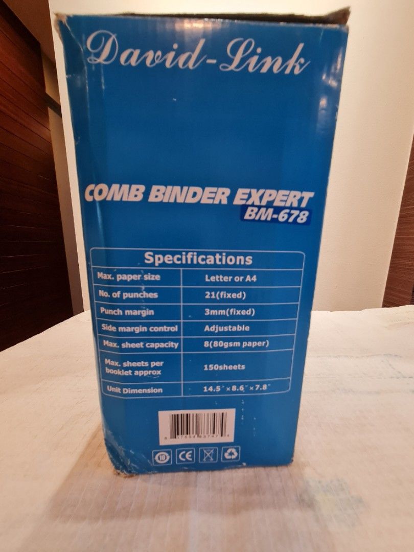 Comb Binder for booklet,proposal,calendar, Hobbies & Toys, Stationery
