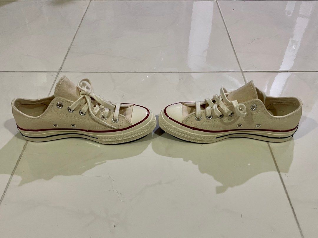 Converse Chuck 70 Low Cut Parchment 162062c Women s Fashion Footwear Sneakers on Carousell