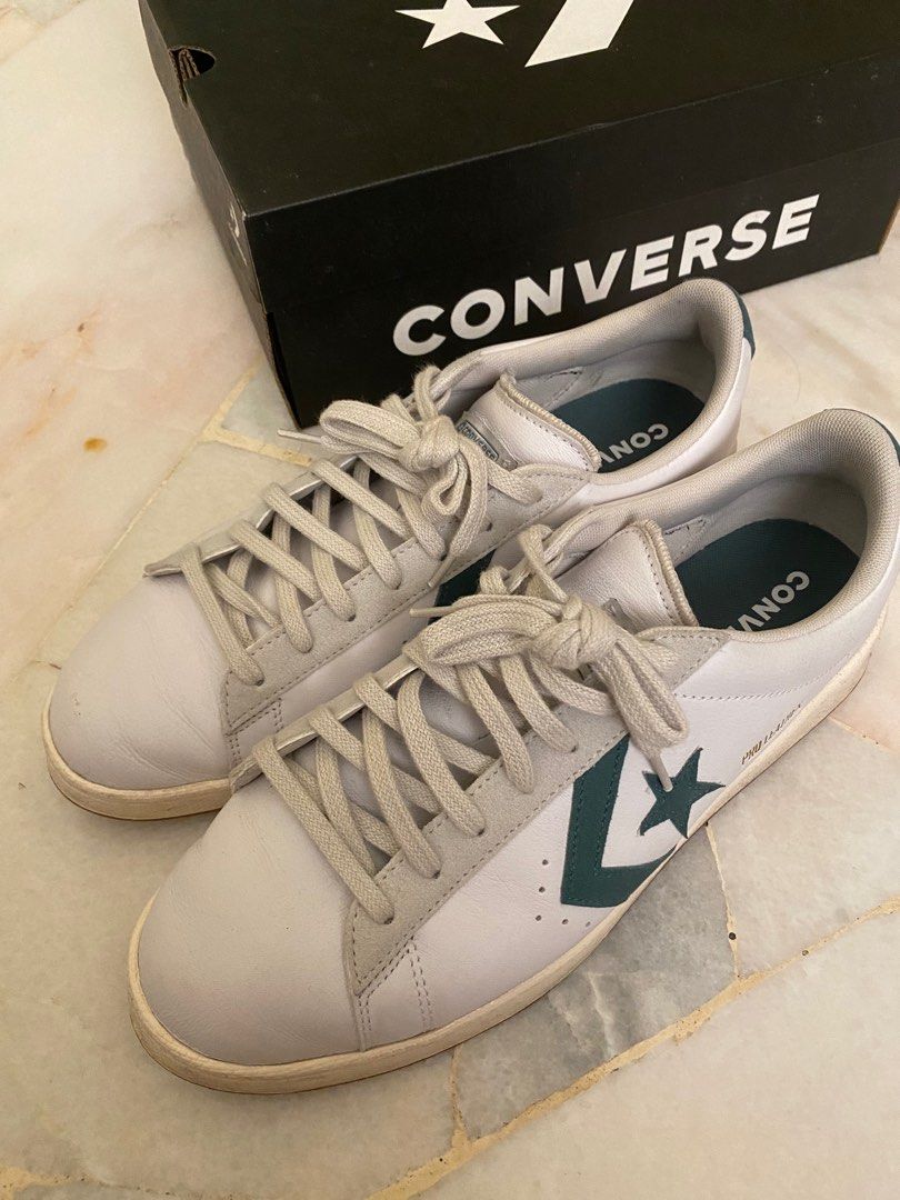 Converse pro sales leather ox white