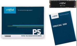 Crucial CT500P5SSD8 P5 3D NAND NVMe/PCIe M.2 Internal SSD, 500GB