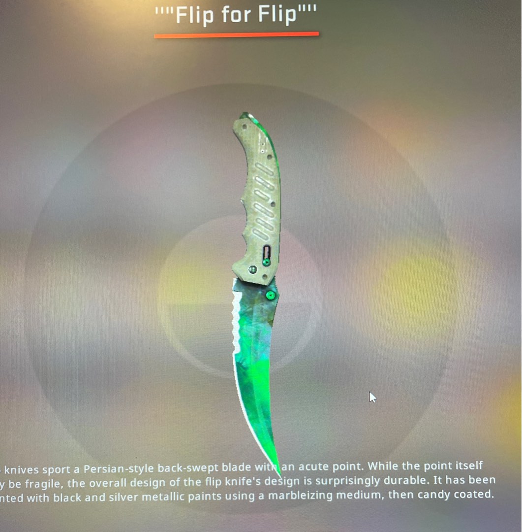 CSGO Flip Knife Gamma Doppler Phase4