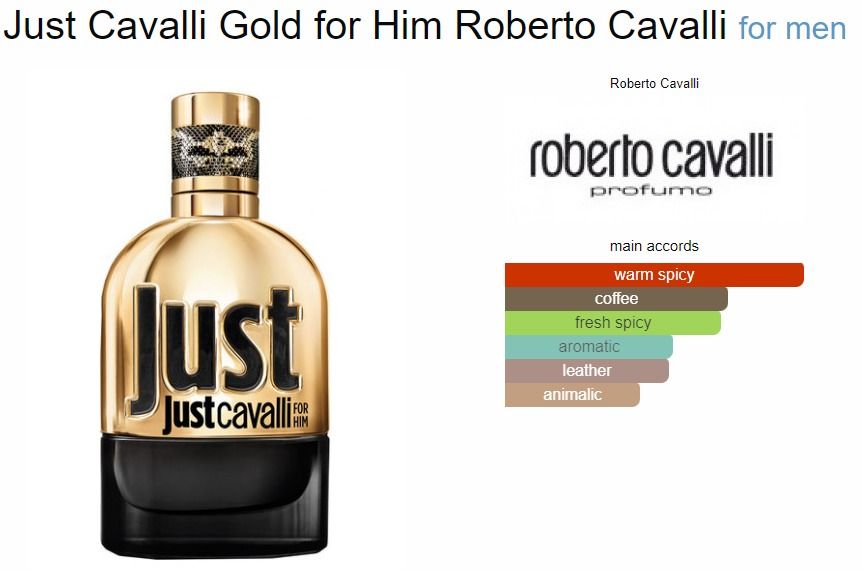 Roberto Cavalli Just Cavalli for Him 90ml*