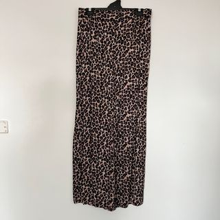 Decjuba leopard print wide leg pants size medium