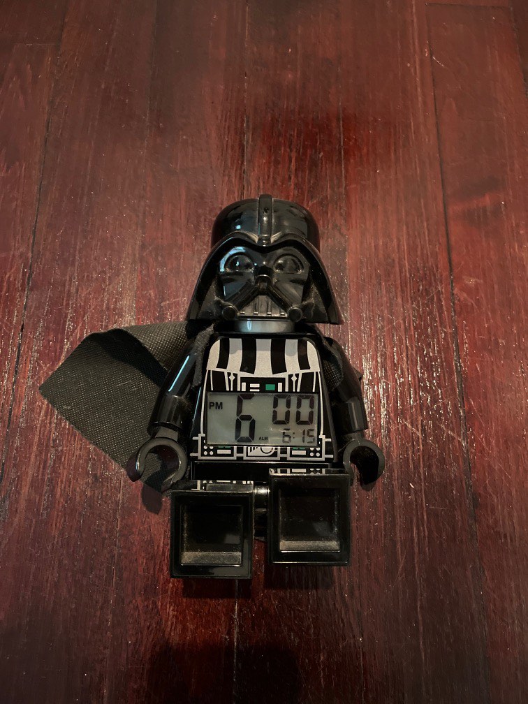Digital Darth vader clock toy light up alarm, Furniture & Home Living