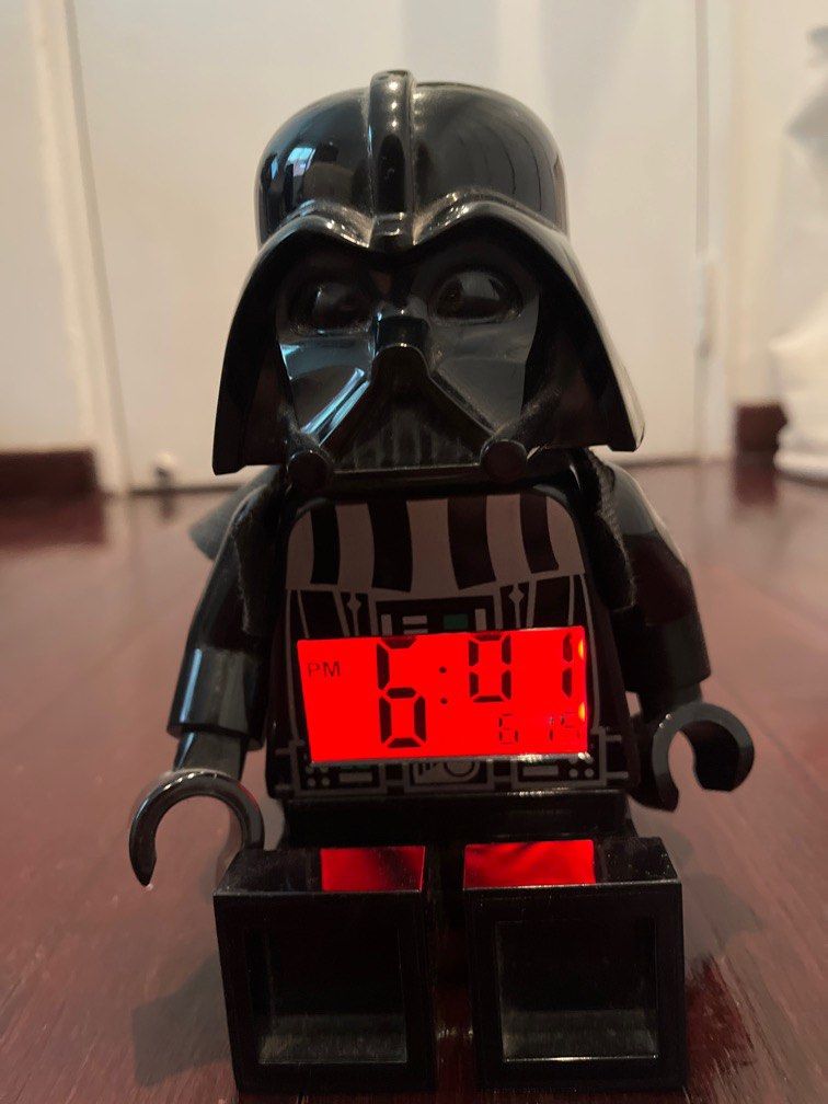 Digital Darth vader clock toy light up alarm, Furniture & Home Living