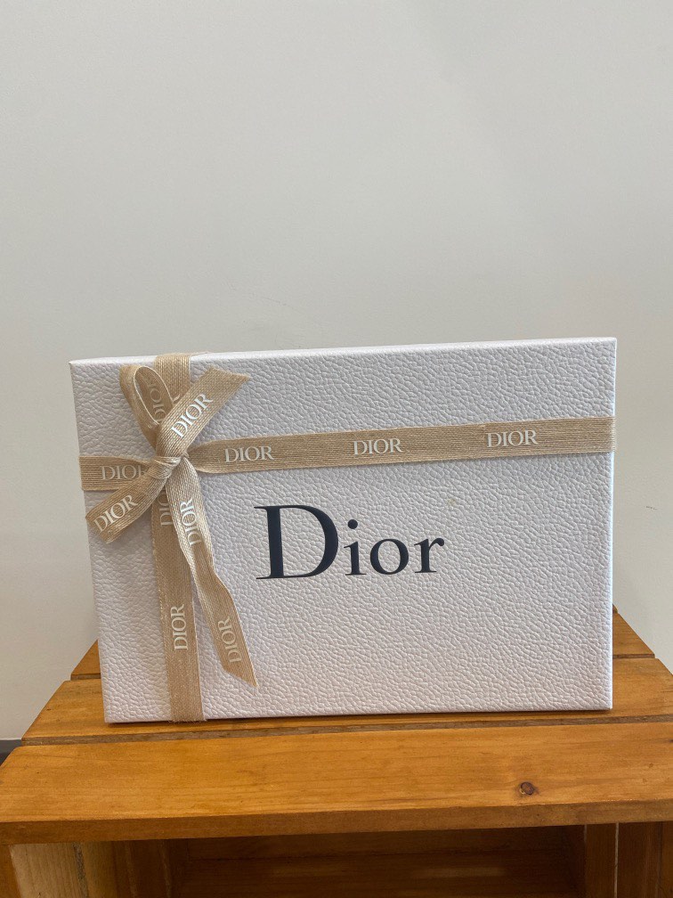 Dior Grey Gift Box Extra Large, Women's Fashion, Jewelry & Organisers