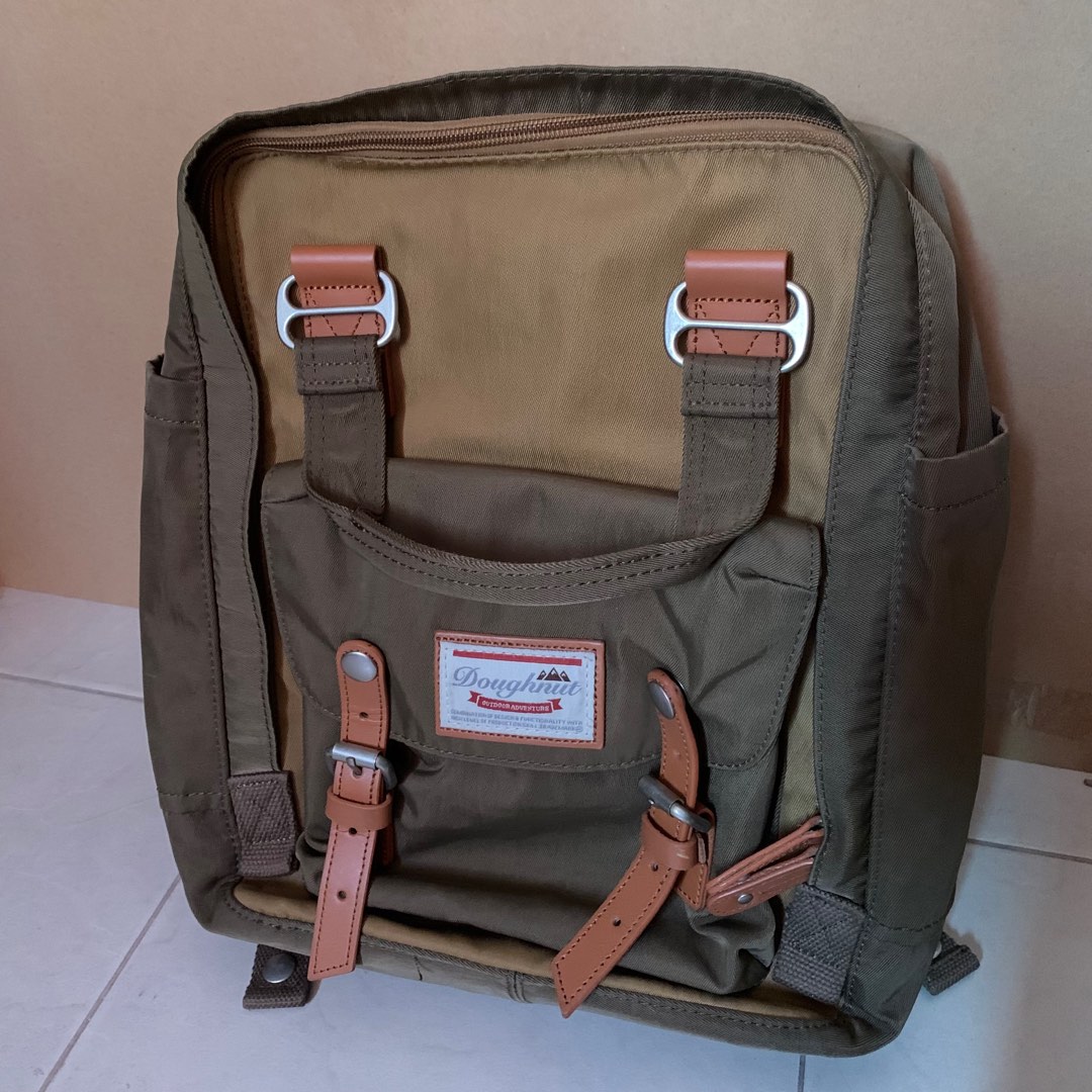 Original Doughnut Macaroon Khaki x Army Laptop Backpack Women s