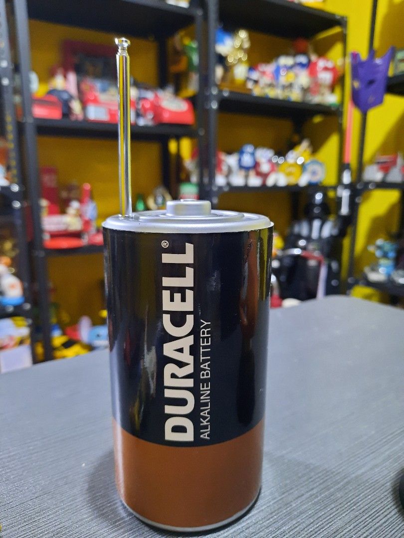 Duracell Radio "AS IS" (Category: Soundbars, Speakers & Amplifiers) located in Pasig City. Submitted by JMToysandCollectibles (Listing ID 1223498346, Image 1). Description: Duracell Radio " AS IS" Good for display and Collection/ Untested PHP850 delivery via Lalamove MOP: Gcash/ BPI/ BDO.