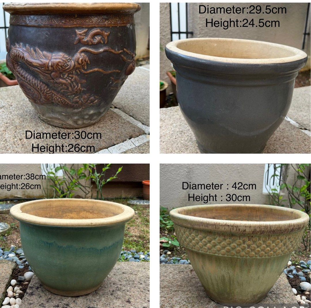Earthen Flower Pots, Furniture & Home Living, Gardening, Pots
