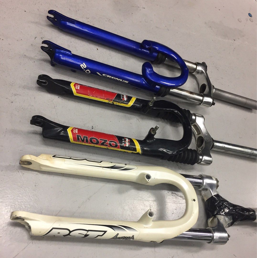 Eleven 11 nos. Used MTB forks Sports Equipment Bicycles Parts Bicycles on Carousell