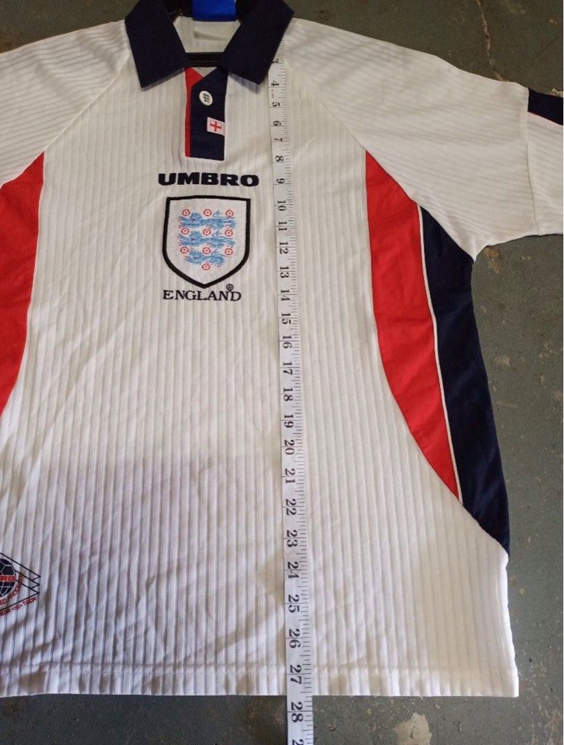 England Retro Jersey Home World Cup 1998 – MS Soccer Jerseys