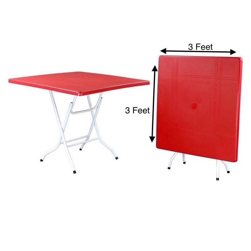 Foldable Plastic Table / Meja Lipat Plastic, Furniture & Home Living