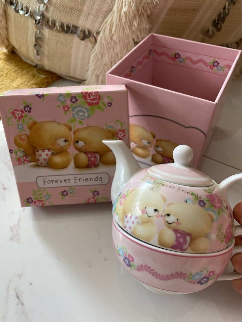 Forever Friends Teapot & Teacup Set, Furniture & Home Living