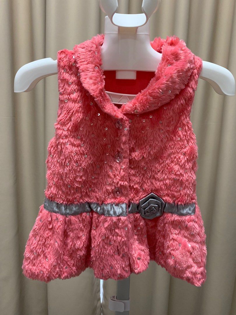 Children's fur vest online