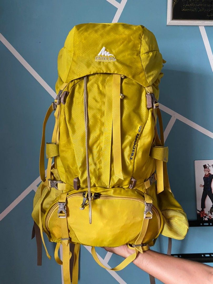 Gregory TRICONI 60 backpack hiking balik kampung beg besar, Men's