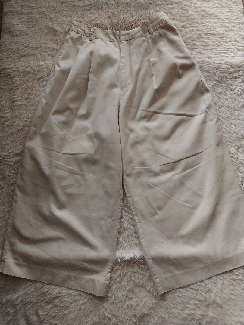 Luel Wide Leg Smart Linen Trouser Brown