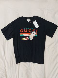 GUCCI X ATOM BOY BLACK KAOS LUXURY MADE IN ITALY AUTHENTIC MEWAH