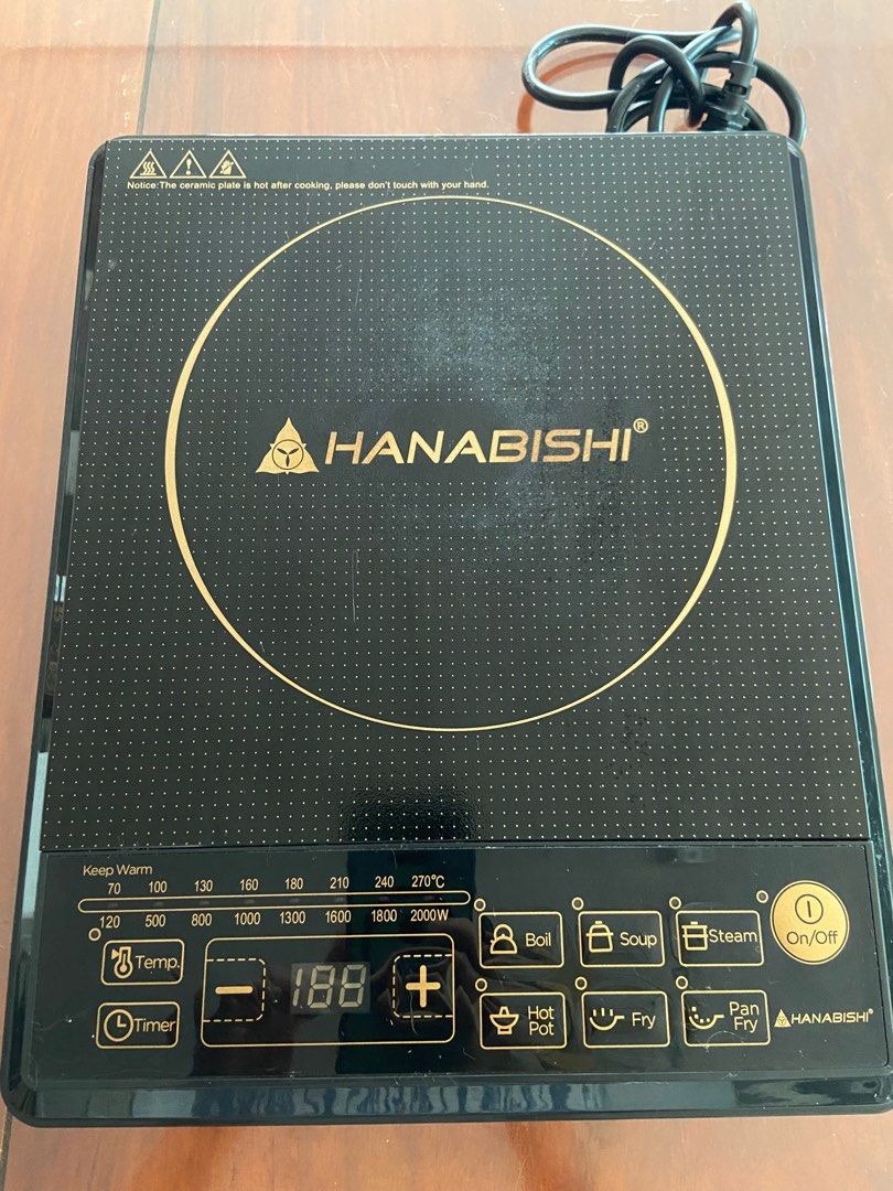 Hanabishi induction cooker, TV & Home Appliances, Kitchen Appliances