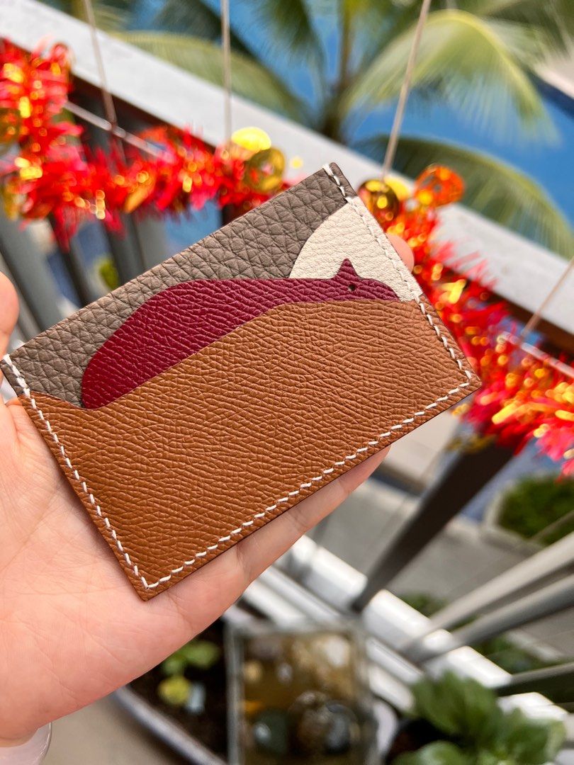 Hand made Card holder Hermes Petit