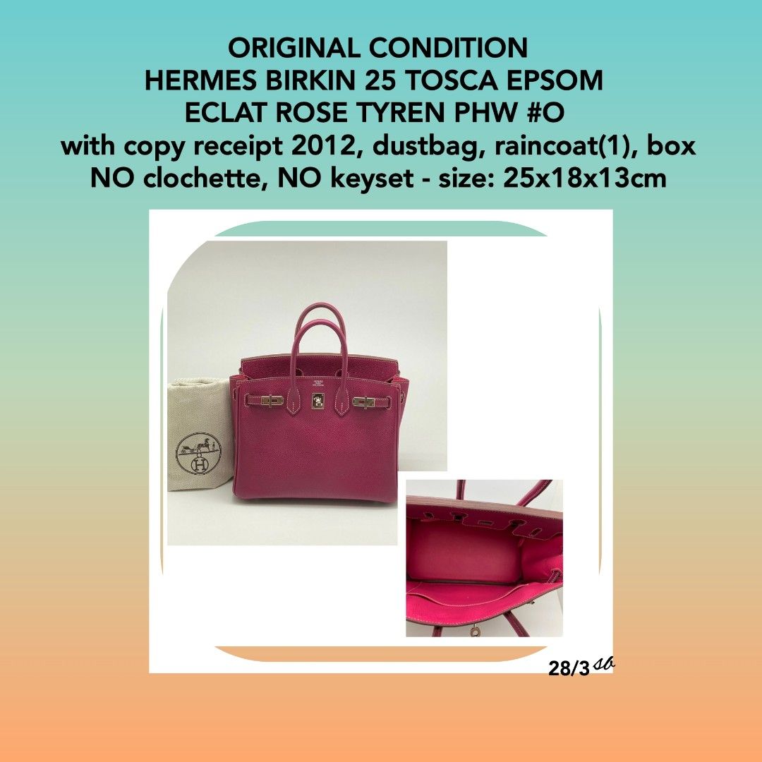 There's nothing like a Hermès Birkin 25 in Tosca & Rose Tyrien Epsom for  Fall