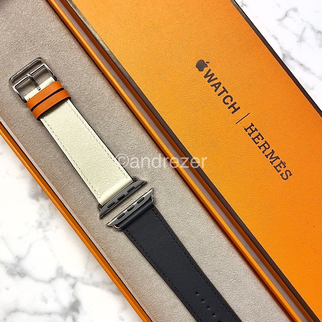 Apple watch sale hermes indigo craie