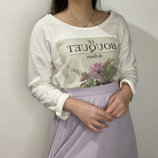 h&m flower sweater